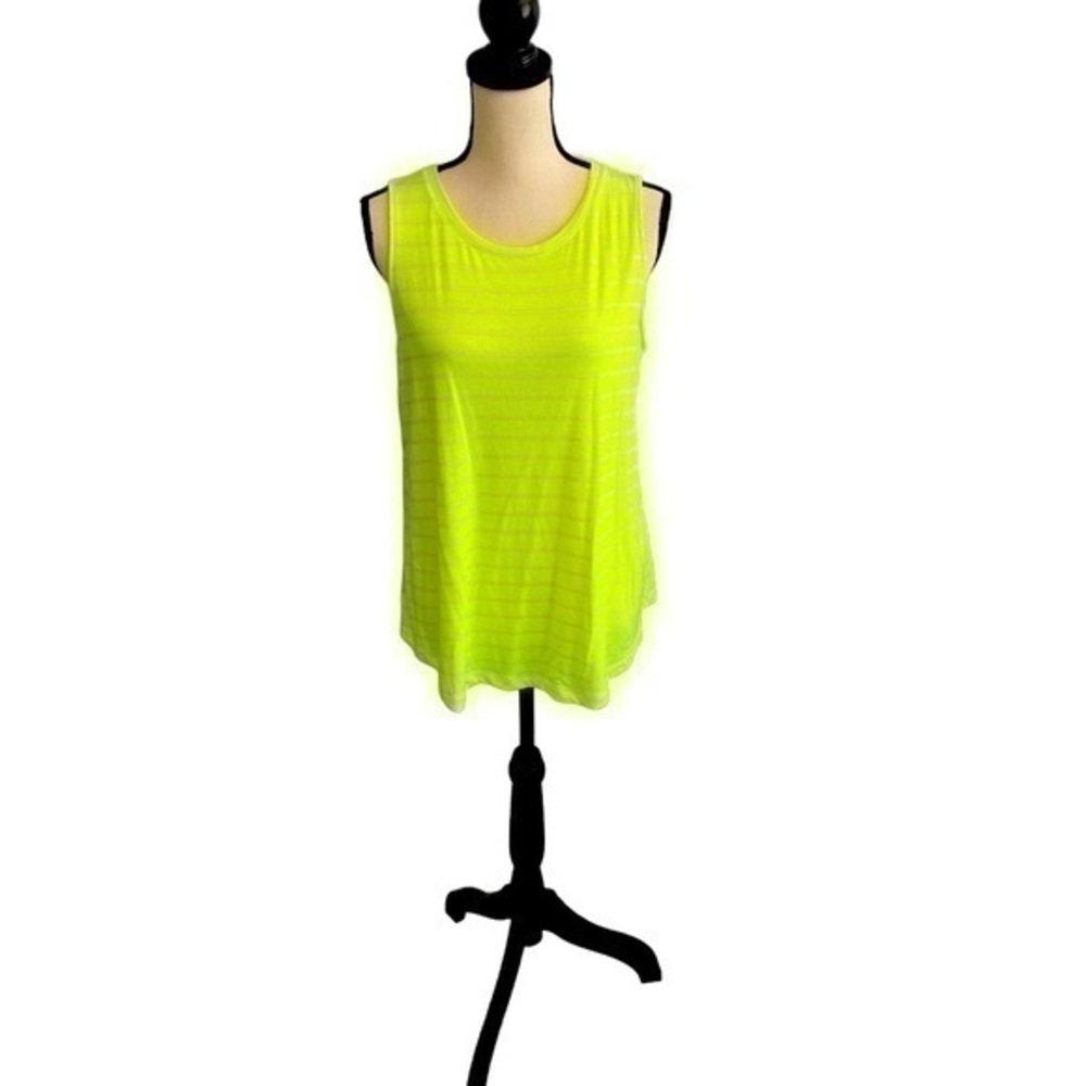 Apt 9 Essentials Neon Striped Tank Size Large